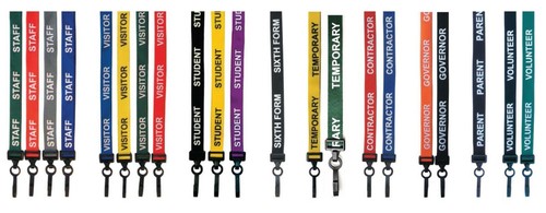 Printed school lanyard - printed, lanyard,