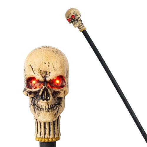 Halloween skull walking cane - halloween,