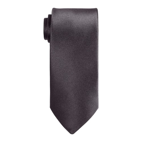 Long black tie satin skinny - tie,