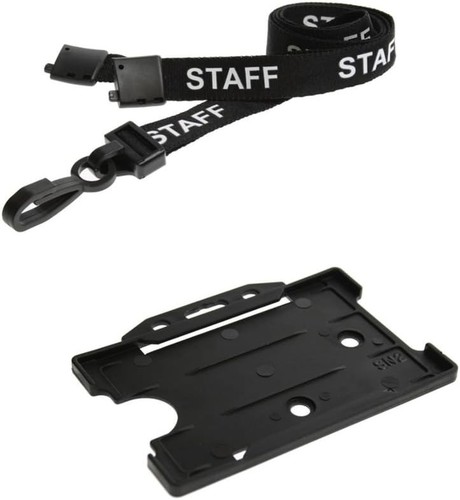 Black staff lanyard - lanyard, with