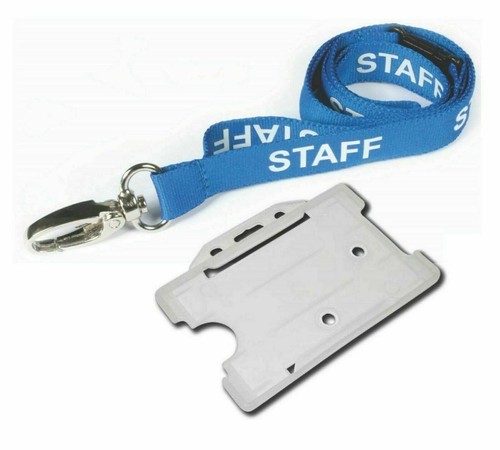 Staff neck lanyard - lanyard, blue