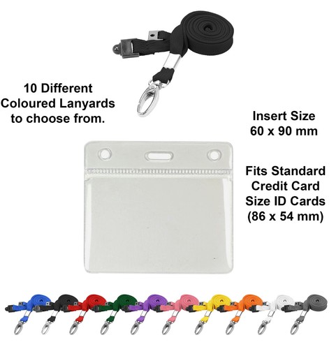 Badge holder with lanyard - id,
