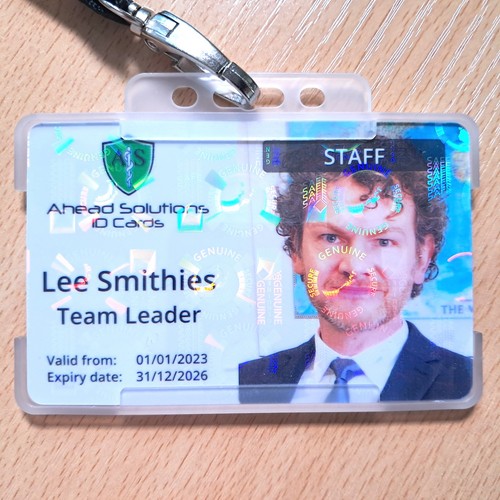 Holographic staff badge - staff, id