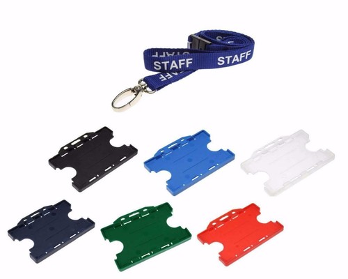 Blue staff neck strap lanyard - blue,